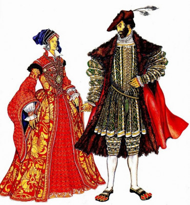 женский и мужской костюм Англии 16 века 1.jpg