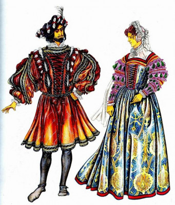 мужской и женский костюм Франции 16 века.jpg