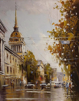 Городские пейзажи от художника Юрия Хованского.3.jpg
